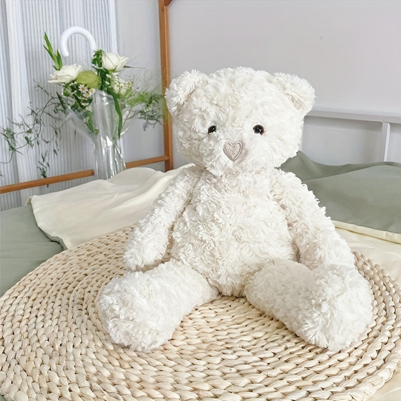 Cuddly White Teddy Bear Plush Toy