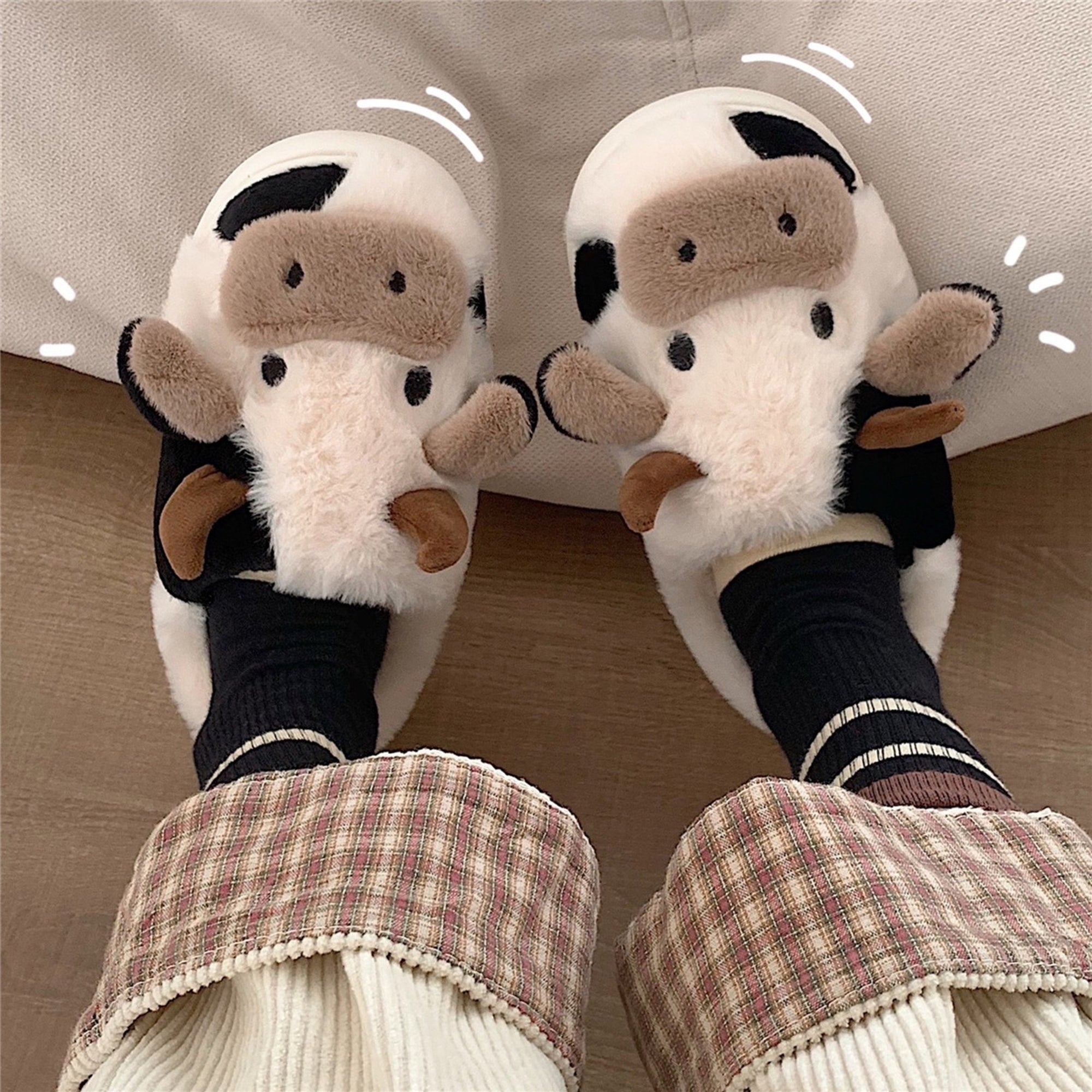 Cow Slippers