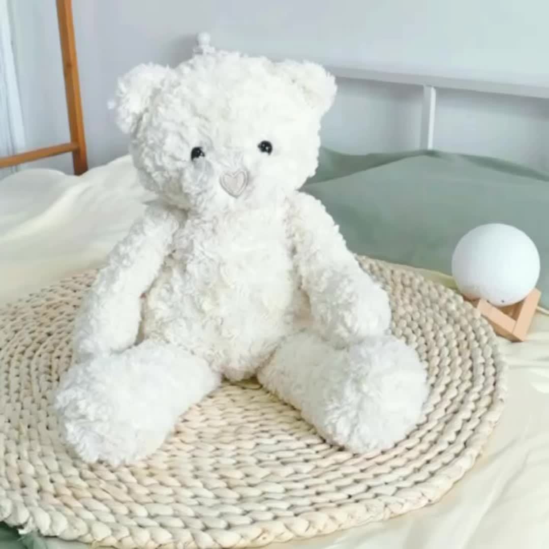 Cuddly White Teddy Bear Plush Toy