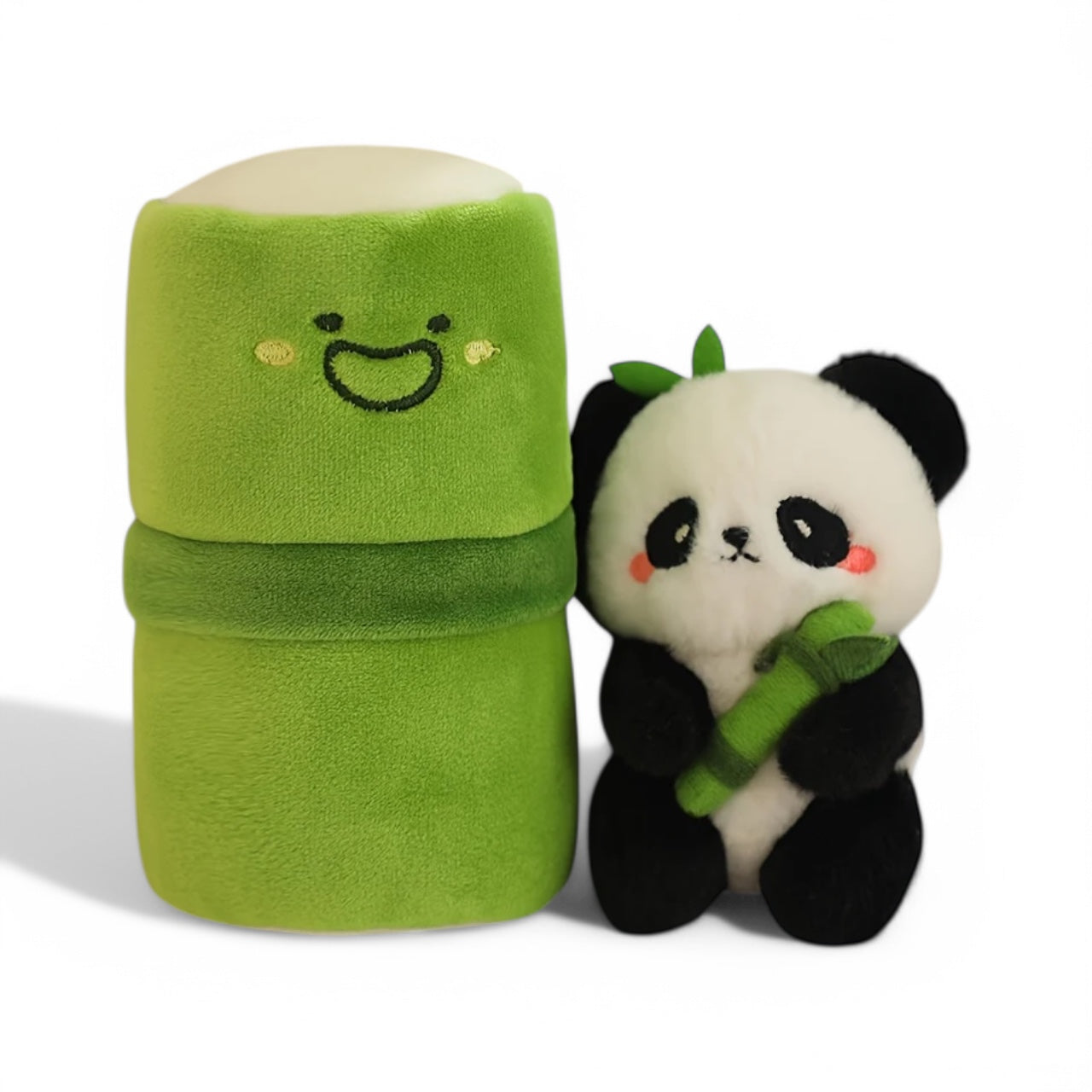 Adorable Bamboo Tube Panda Plush