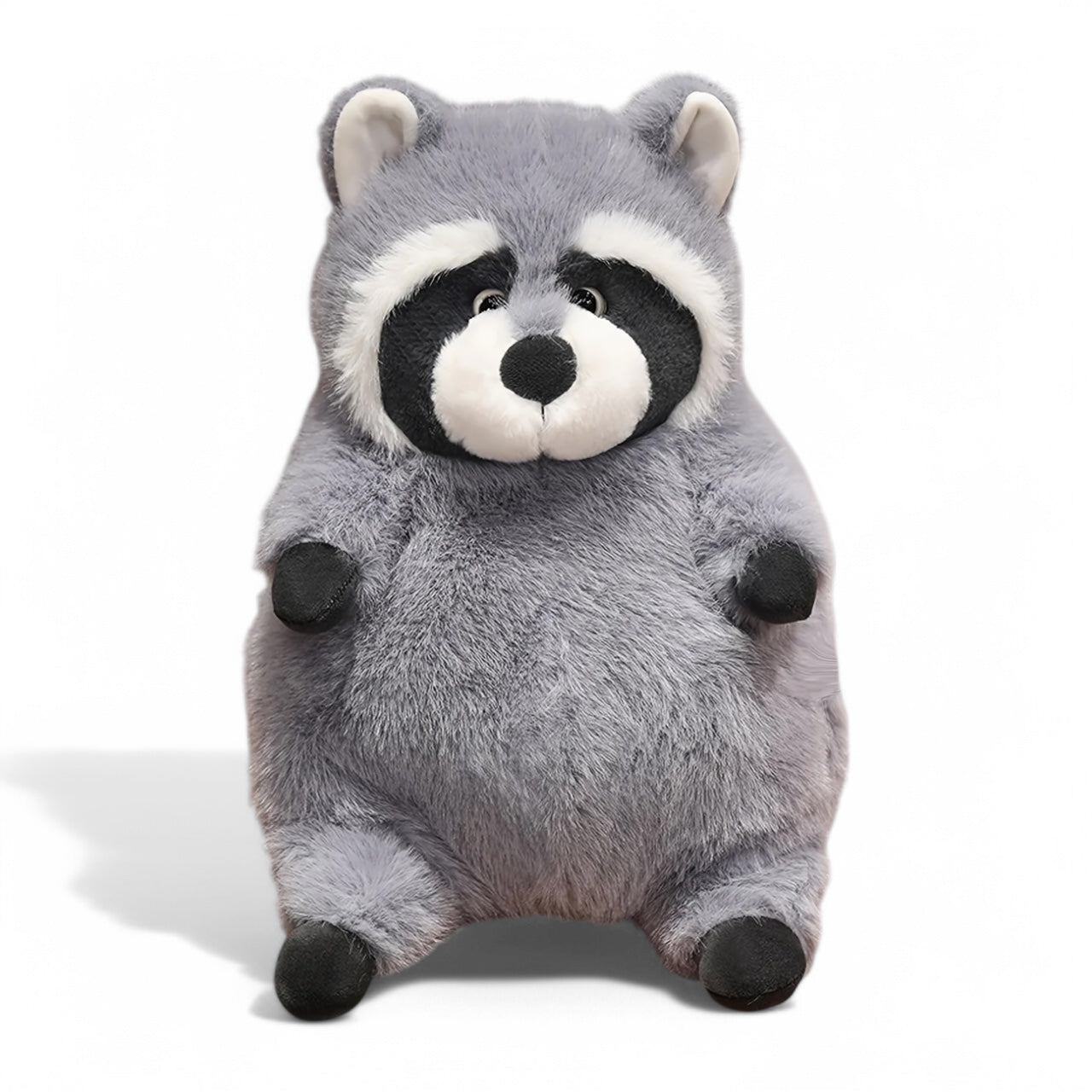 Adorable Gray Raccoon Plush Toy