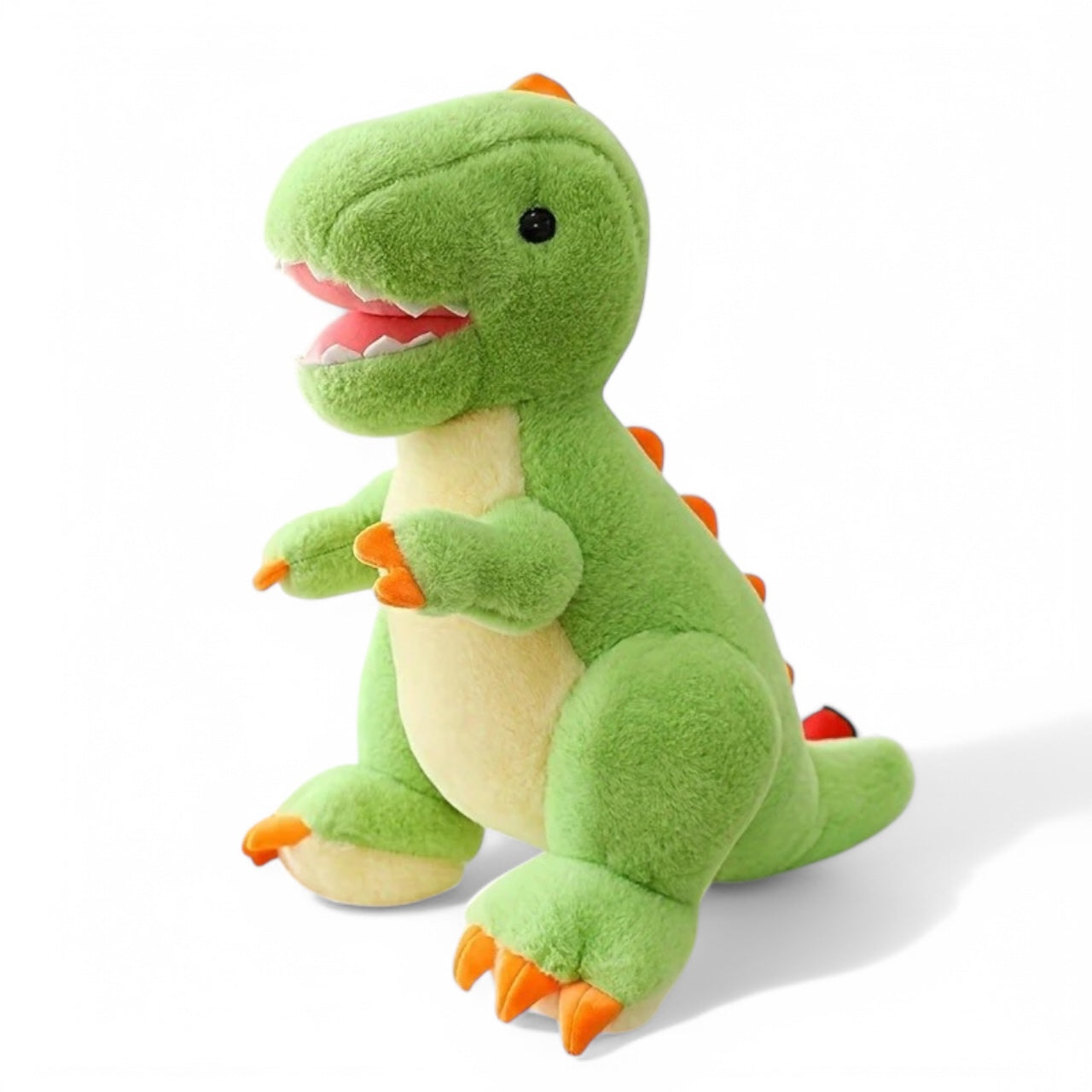 Adorable Green T-Rex Plush Pillow