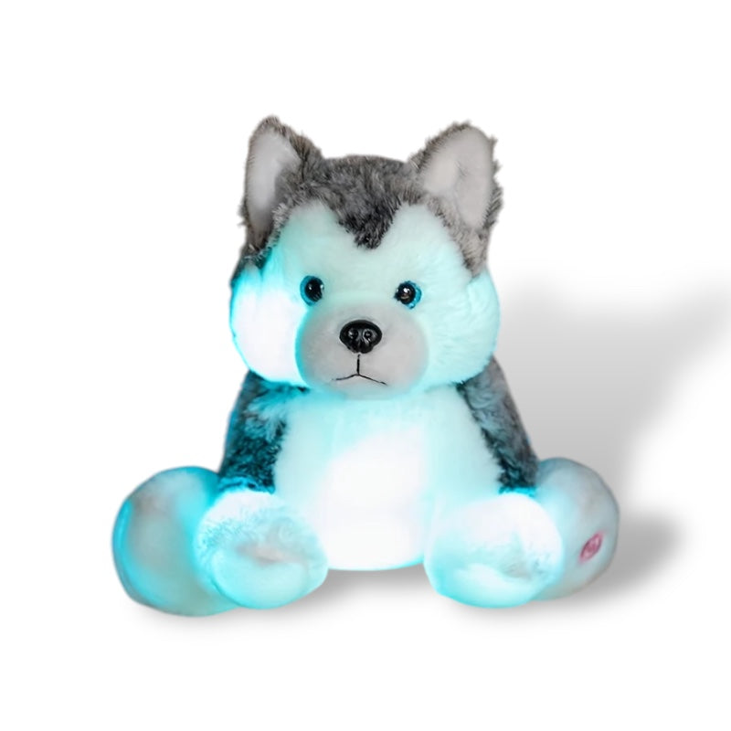 Husky Dog Plush Nightlight