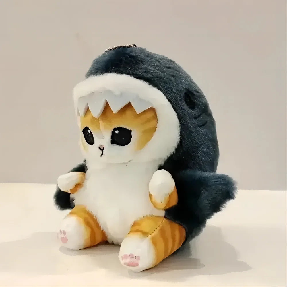 Stuffed Cat Disguised As a Shark